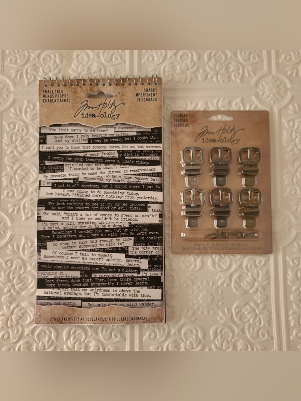 Tim Holtz Small Talk-Snarky & Buckles Bundle